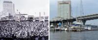 St. Johns River, Jacksonville, FL, 1968 (left), 1973 (right)