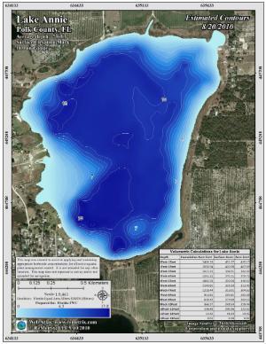 Annie Lake Bathymetric Map